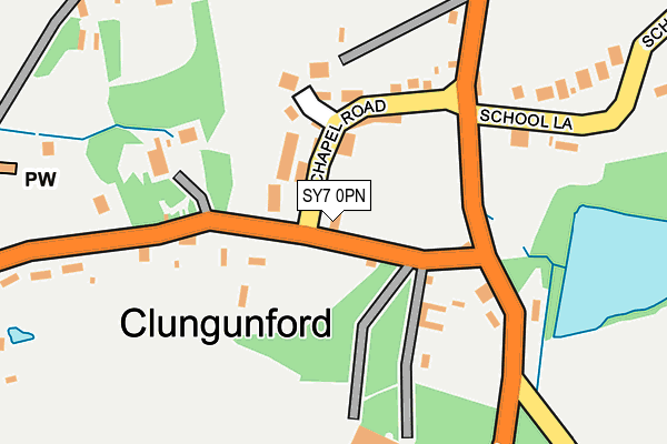 SY7 0PN map - OS OpenMap – Local (Ordnance Survey)