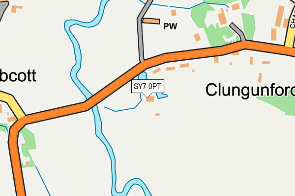 SY7 0PT map - OS OpenMap – Local (Ordnance Survey)