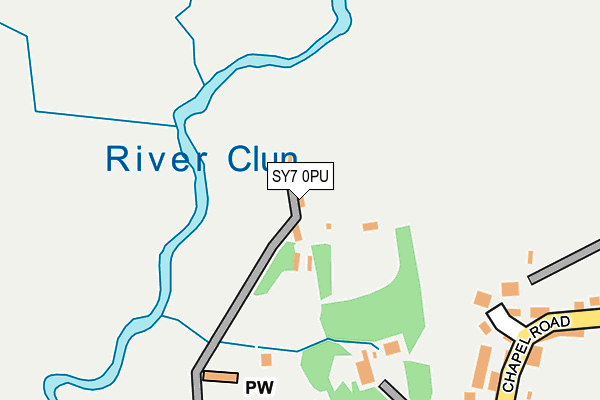 SY7 0PU map - OS OpenMap – Local (Ordnance Survey)