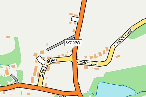 SY7 0PW map - OS OpenMap – Local (Ordnance Survey)