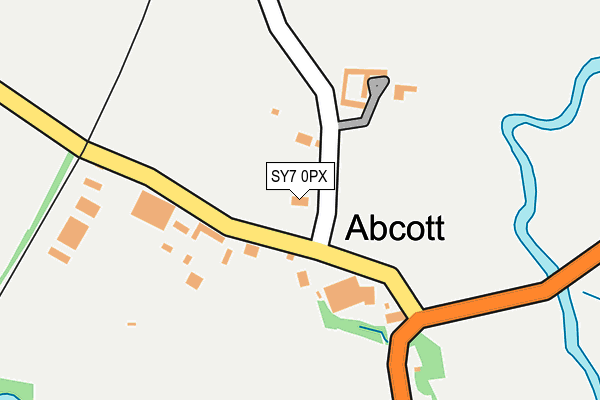 SY7 0PX map - OS OpenMap – Local (Ordnance Survey)