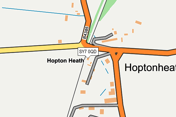 SY7 0QD map - OS OpenMap – Local (Ordnance Survey)