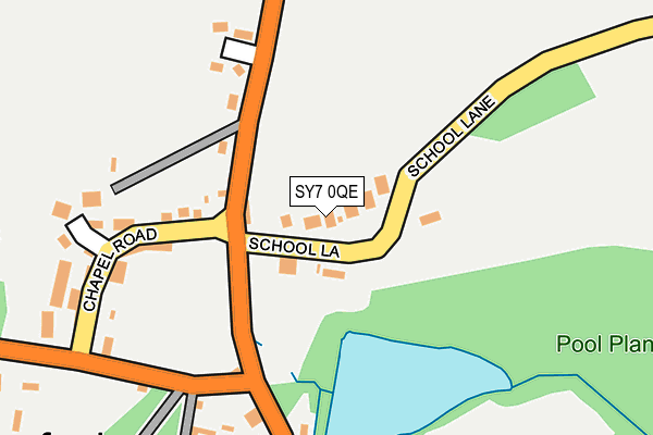 SY7 0QE map - OS OpenMap – Local (Ordnance Survey)