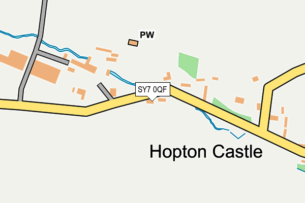 SY7 0QF map - OS OpenMap – Local (Ordnance Survey)