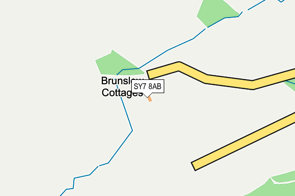 SY7 8AB map - OS OpenMap – Local (Ordnance Survey)