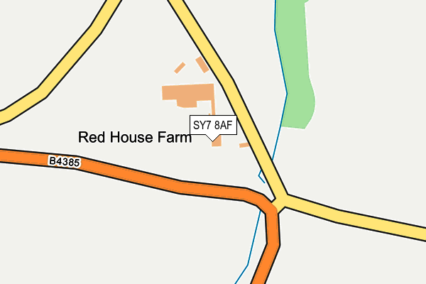 SY7 8AF map - OS OpenMap – Local (Ordnance Survey)
