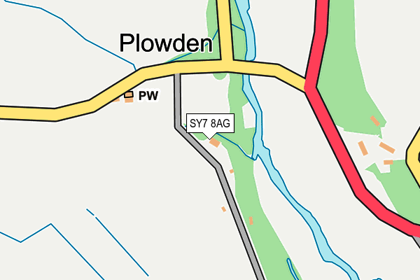 SY7 8AG map - OS OpenMap – Local (Ordnance Survey)