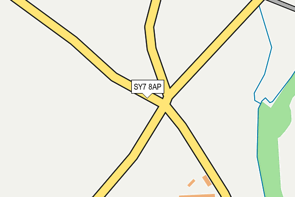 SY7 8AP map - OS OpenMap – Local (Ordnance Survey)