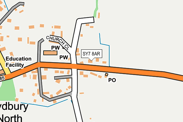 SY7 8AR map - OS OpenMap – Local (Ordnance Survey)