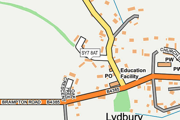SY7 8AT map - OS OpenMap – Local (Ordnance Survey)