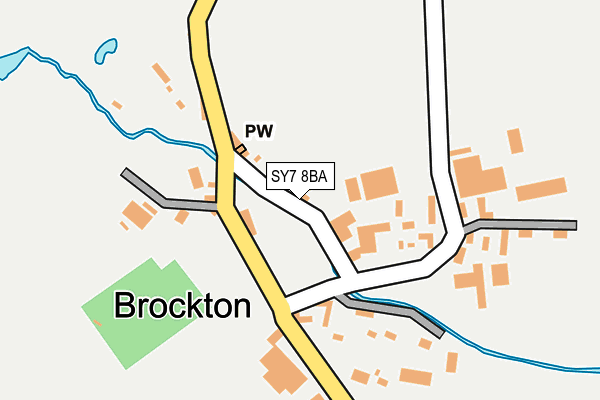 SY7 8BA map - OS OpenMap – Local (Ordnance Survey)