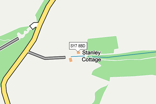 SY7 8BD map - OS OpenMap – Local (Ordnance Survey)