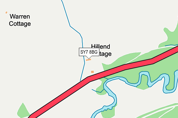 SY7 8BG map - OS OpenMap – Local (Ordnance Survey)