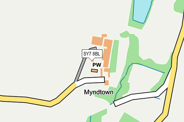 SY7 8BL map - OS OpenMap – Local (Ordnance Survey)