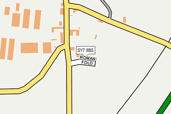 SY7 8BS map - OS OpenMap – Local (Ordnance Survey)