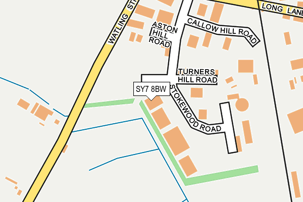 SY7 8BW map - OS OpenMap – Local (Ordnance Survey)