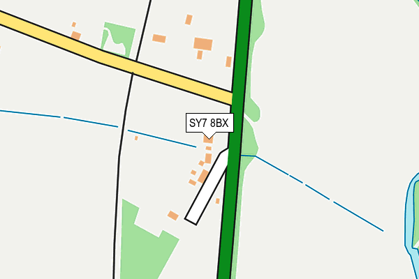 SY7 8BX map - OS OpenMap – Local (Ordnance Survey)