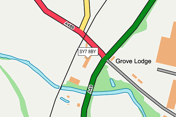 SY7 8BY map - OS OpenMap – Local (Ordnance Survey)