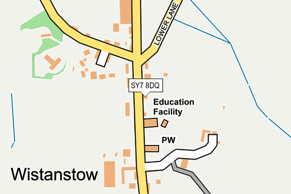 SY7 8DQ map - OS OpenMap – Local (Ordnance Survey)