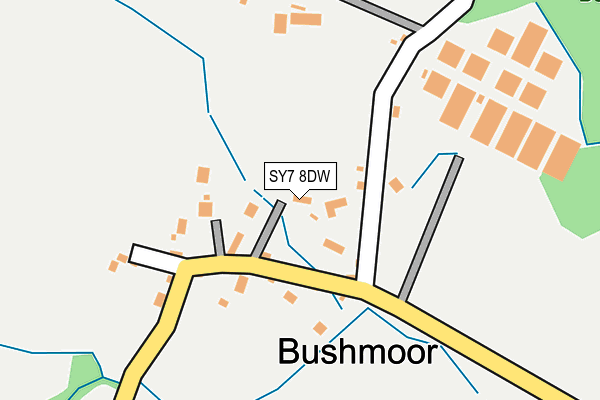 SY7 8DW map - OS OpenMap – Local (Ordnance Survey)