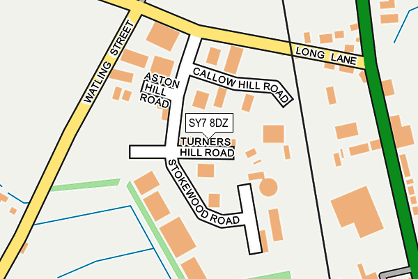 SY7 8DZ map - OS OpenMap – Local (Ordnance Survey)