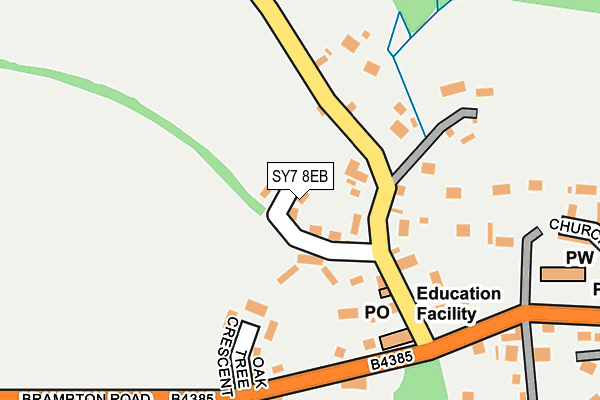 SY7 8EB map - OS OpenMap – Local (Ordnance Survey)