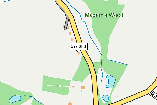 SY7 8HB map - OS OpenMap – Local (Ordnance Survey)