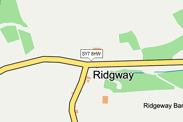 SY7 8HW map - OS OpenMap – Local (Ordnance Survey)