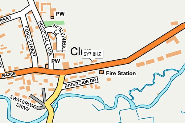 SY7 8HZ map - OS OpenMap – Local (Ordnance Survey)