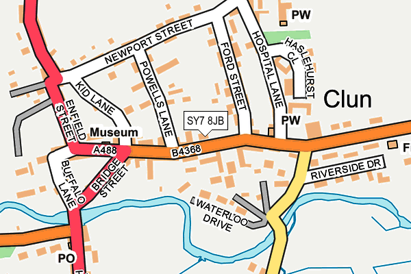 SY7 8JB map - OS OpenMap – Local (Ordnance Survey)