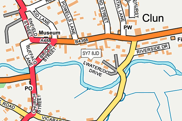 SY7 8JD map - OS OpenMap – Local (Ordnance Survey)