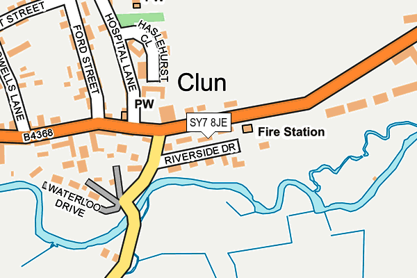 SY7 8JE map - OS OpenMap – Local (Ordnance Survey)