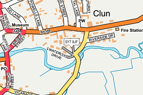 SY7 8JF map - OS OpenMap – Local (Ordnance Survey)