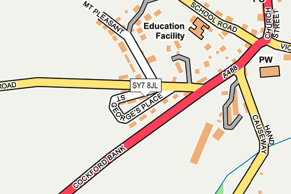 SY7 8JL map - OS OpenMap – Local (Ordnance Survey)