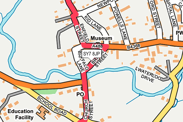 SY7 8JP map - OS OpenMap – Local (Ordnance Survey)