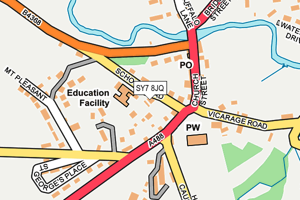 SY7 8JQ map - OS OpenMap – Local (Ordnance Survey)