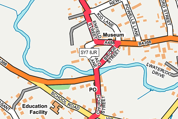 SY7 8JR map - OS OpenMap – Local (Ordnance Survey)
