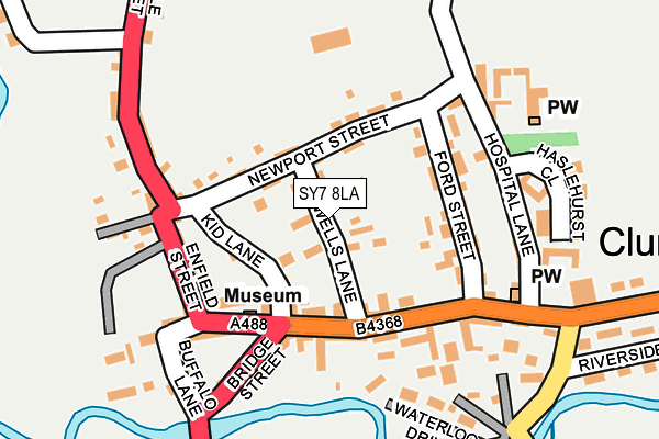SY7 8LA map - OS OpenMap – Local (Ordnance Survey)