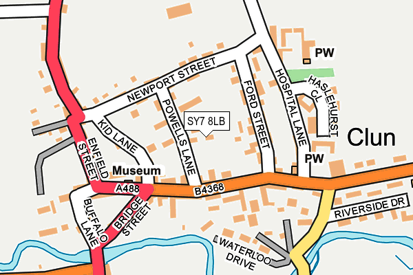 SY7 8LB map - OS OpenMap – Local (Ordnance Survey)
