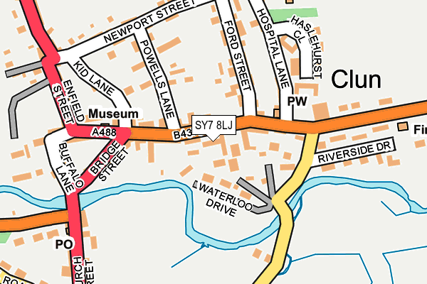 SY7 8LJ map - OS OpenMap – Local (Ordnance Survey)