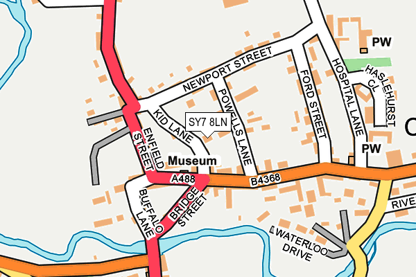 SY7 8LN map - OS OpenMap – Local (Ordnance Survey)