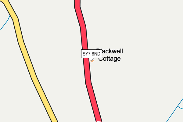 SY7 8ND map - OS OpenMap – Local (Ordnance Survey)