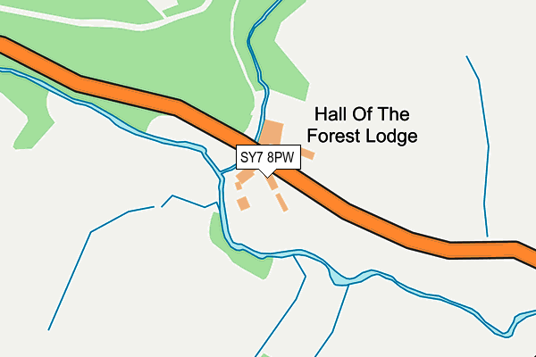 SY7 8PW map - OS OpenMap – Local (Ordnance Survey)