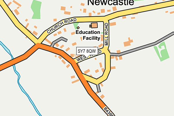 SY7 8QW map - OS OpenMap – Local (Ordnance Survey)