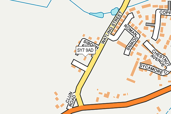 SY7 9AD map - OS OpenMap – Local (Ordnance Survey)