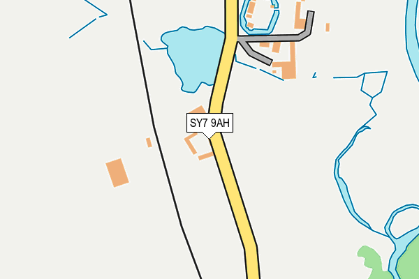 SY7 9AH map - OS OpenMap – Local (Ordnance Survey)