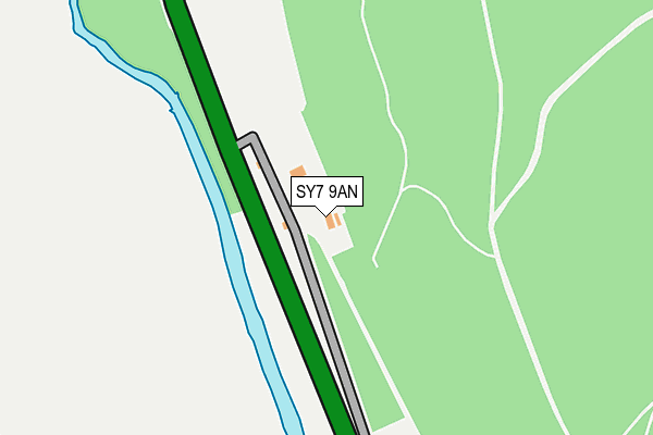 SY7 9AN map - OS OpenMap – Local (Ordnance Survey)