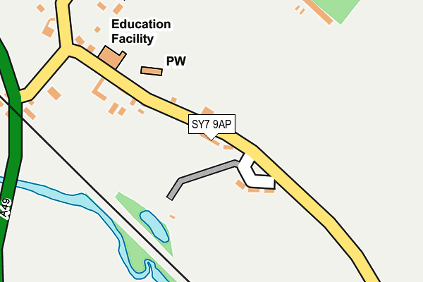 SY7 9AP map - OS OpenMap – Local (Ordnance Survey)