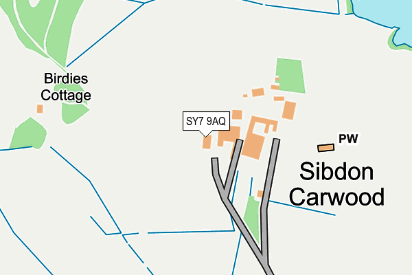 SY7 9AQ map - OS OpenMap – Local (Ordnance Survey)