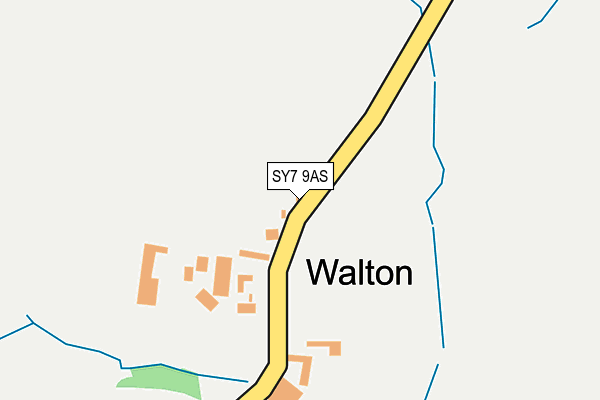 SY7 9AS map - OS OpenMap – Local (Ordnance Survey)